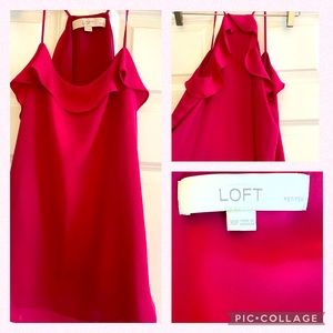 Loft women’s dressy tank! Fantastic pink color, never worn.